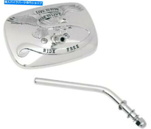 N[p[c Ɩ̒`̉EA~Nn[[ - _rbh\ Emgo Live To Ride Mirror Rectangular Right Aluminum Chrome Harley-Davidson