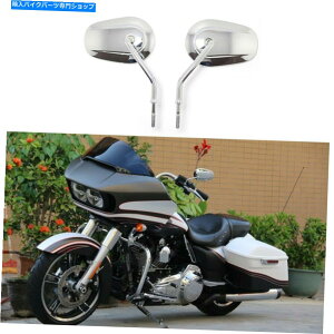 N[p[c Harley Davidson Street Glide Am̂߂̃NI[goC̔wʐ}̃~[GbW Chrome Motorcycle Rear View Mirrors Edge Cut For Harley Davidson Street Glide AM