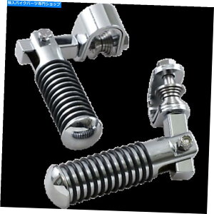 N[p[c Ht[GWK[h̃NOONvWbhn[he[tbgybO Chrome O-Ring Clamp On Highway Frame Engine Guard Rigid Hardtail Footpegs