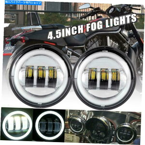 �N���[���p�[�c 2�s�[�X4.5 '�C���`LED���̂Ԃ���J�u�����}�n�I�[�g�o�C4-1 / 2  2PCS 4.5'' Inch LED Fog Passing Light Chrome for Harley Yamaha Motorcycle 4-1/2�y���s�A���i�z