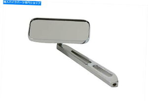 N[p[c rbg̃XetĂ钷`̃~[Nn[[ - _rbh\ Rectangular Mirror Chrome with Billet Stem fits Harley-Davidson