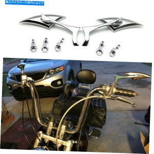 N[p[c z_VhEGA/G[X/Xsbg750 1100 H Chrome Motorcycle Rearview Mirrors For Honda Shadow Aero /ACE /Spirit 750 1100 H
