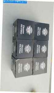 N[p[c 6{̏n[[_rbh\NXsIICtB^[OEM 63810-80 LOT OF 6 Genuine Harley-Davidson Chrome Spin-On Oil Filters OEM 63810-80
