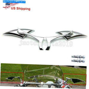 �N���[���p�[�c Harley Bobber Chopper Cruiser�c�[�����O�̂��߂�Chrome Reseview�T�C�h�u���[�h�~���[ Chrome Rearview Side Blade Mirrors for Harley Bobber Chopper Cruiser Touring�y���s�A���i�z