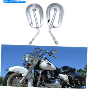 �N���[���p�[�c �n�[���[���[�h�L���O�\�t�g�X�^�[�X�̂��߂̃N�����I�[�g�o�C�̃o�b�N�T�C�h�~���[ Chrome Motorcycle Rearview Side Mirrors For Harley Road King Softail Sportster�y���s�A���i�z