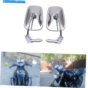 N[p[c Cruiser Chopper Cafe Racer 7/8 "22mmI[goCo[GhXNGATCh~[ For Cruiser Chopper Cafe Racer 7/8" 22mm Motorcycle Bar End Square Side Mirrors
