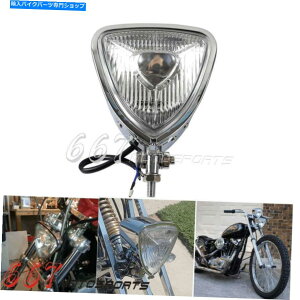 N[p[c gCAOAXX^CwbhCgX|bgCgN[{g}Eg`bp[Op` Triangle Aris Style Headlight Spotlight Chrome Bottom Mount Chopper Triangular