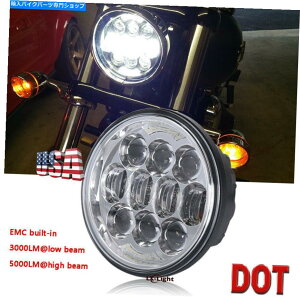 N[p[c Chrome Brightest 80W 5-3 / 4 "5.75"IXLEDvWFN^[wbhCg Chrome Brightest 80W 5-3/4" 5.75" Osram LED Projector Headlight for Motorcycle