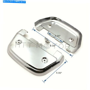 N[p[c 1987N2017NTrike Trike W / D^tbg{Â߂̃Nqtbg{[hJo[ Chrome Passenger Footboard Cover For 1987-2017 Touring Trike w/ D-shaped footboa