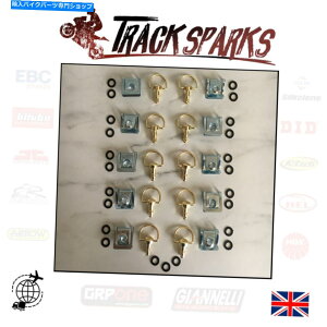 N[p[c Dzust@Xi[NbvDOS[hN[v[g17mm x 10pbNCMXXgbN DZUS FASTENERS CLIPS D-RING GOLD CHROME PLATE 17mm x 10 PACK UK STOCK