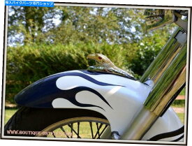 クロームパーツ ヘッドイーグルクローム＆ゴールデン飾りマッドガード新品（カスタムオートバイトライ） Head Eagle Chrome & Golden Ornament Mudguard New (Custom Motorcycle Trike)