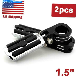 N[p[c N[nCEFCtbgyOtbgXg1.5 "n[[̂߂̃GWK[h}EgNv Chrome Highway Foot Pegs Footrest 1.5" Engine Guard Mounts Clamps For Harley New