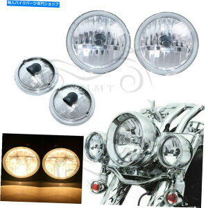 �N���[���p�[�c Harley Dyna Tri Glide Road King Softail�p�N�����X�|�b�g�̖��̌y�������v Chrome Spot Fog Passing Light Lamp For Harley Dyna Tri Glide Road King Softail�y���s�A���i�z