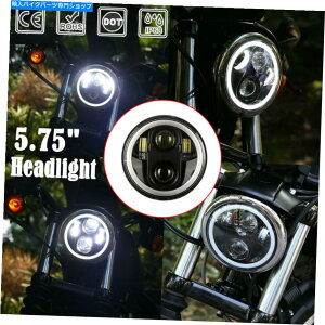 N[p[c 5 3/4 "5.75C`LED Chrome HeadlightvWFN^[for Harley Sportster XL 883 1200 5 3/4" 5.75 inch LED Chrome Headlight Projector For Harley Sportster XL 883 1200