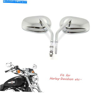 �N���[���p�[�c Harley Davidson Sportster XL�p�N���[�����^���I�[�g�o�C���A�r���[�~���[ CHROME METAL MOTORCYCLE REARVIEW MIRRORS CUSTOM FOR HARLEY DAVIDSON Sportster XL