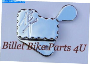�N���[���p�[�c 1999-Up Hayabusa Scallop Chrome�L�b�N�X�^���h�X�C�b�`�J�o�[�i102808-001KS�j 1999-UP Hayabusa Scallop Chrome Kickstand Switch Cover(102808-001KS)�y���s�A���i�z