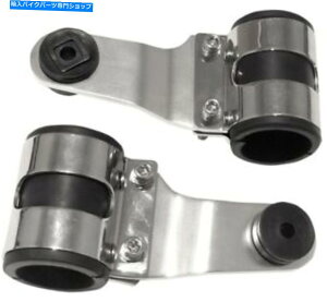 N[p[c NwbhCguPbgwbhCg}EgtBbg33-48 mmtH[NJtF[T[{bT[ CHROME HEADLIGHT BRACKETS HEAD LIGHT MOUNTS FIT 33-48 MM FORKS CAFE RACER BOBBER