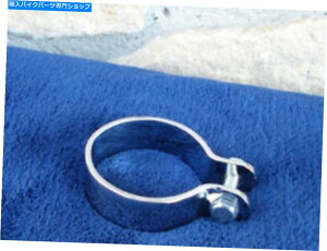 N[p[c 1 3/4 "N[bLrCǃNv4n[[ 1 3/4" CHROME PLATED EXHAUST PIPE CLAMP 4 HARLEY