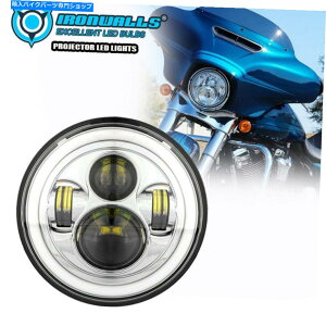 N[p[c 1s[X7 "NLEDwbhCgAOACtBbgn[[Xg[gOCh\tgFLHX FLD 1pcs 7" Chrome LED Headlight Angle Eyes Fit Harley Street Glide Softail FLHX FLD