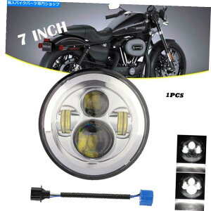 N[p[c Chrome 7 "LEDwbhCgvtBbgvulcan VN 500 750 800 900 1500 16/1700 Chrome 7" LED Headlight Lamp Fit Kawasaki Vulcan VN 500 750 800 900 1500 16/1700