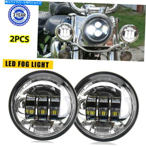 N[p[c [^[̂߂2s[X4.5 "C`NIXLEDX|bgtHOv 2PCS 4.5" Inch Chrome Osram LED Spot Fog Passing Lights Lamp For Motor