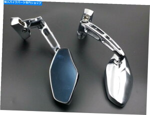 N[p[c XYLGSXR̂߂̃N[rbgA~̃[VOX|[c~[ Chrome Billet Aluminum Rearview Racing Sport Mirrors For Suzuki GSXR Hayabusa