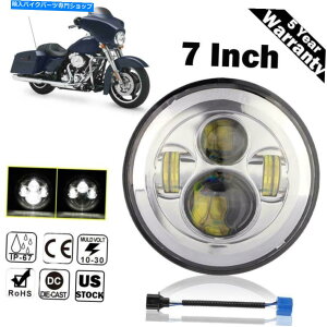 N[p[c z_VhÊ߂̃hbg7 "NLEDwbhCgvWFN^[VT1100 VT750 VF750 DOT 7" Chrome LED Headlight Projector For Honda Shadow VT1100 VT750 500 VF750