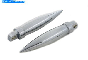 N[p[c Harley Davidson̂߂̃NOX^C̑̃Zbg Chrome Long Torpedo Style Footpeg Set For Harley Davidson