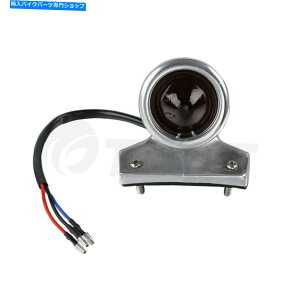N[p[c Harley Davidson Bobber`bp[̂߂̐ԂY12v LEDNu[Le[CgtBbg Red Lens 12V LED Chrome Brake Tail Light Fit For Harley Davidson Bobber Chopper