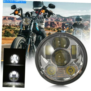 N[p[c 5-3 / 4 "5.75n[[XvK[\tgXR1200̂߂̃nC[LEDwbhCgvWFN^[̍l 5-3/4" 5.75 LED Headlight Projector High Low For Harley Springer Softail XR1200
