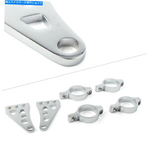 N[p[c 2s[XwbhCg}EguPbgtH[NC[^[VOiNvN[tBbgJtF[T[ 2pcs Headlight Mount Brackets Fork Ear Turn Signal Clamps Chrome FIT Cafe Racer