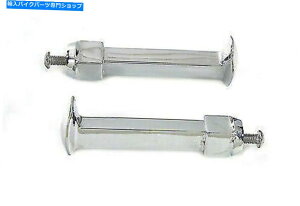 N[p[c V-Twinɂn[[_rbh\̂߂̃NSX^C̃tbgybOZbg Chrome Railroad Style Footpeg Set for Harley Davidson by V-Twin
