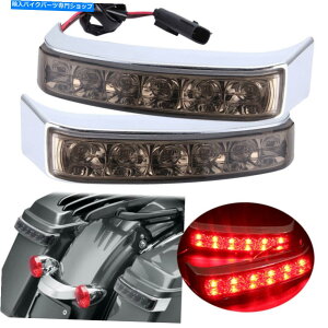 N[p[c Chrome LEDThobOu[L^[vCgHarley Electra Glide 2014-21 Chrome LED Saddlebag Run Brake Turn Lamp Light For Harley Electra Glide 2014-21