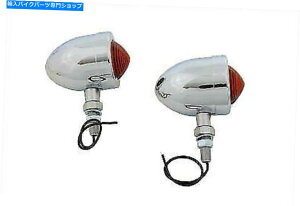 N[p[c Harley Davidson̂߂̒P̃XetĂNԃ}[J[vV-Twin Chrome Red Marker Lamp Set With Single Stem for Harley Davidson by V-Twin
