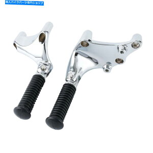N[p[c Chromeq̃yOw / Mount Bracket Fit Harley Sportster XL 883 1200 Chrome Passenger Foot Pegs w/ Mount Bracket Fit For Harley Sportster XL 883 1200