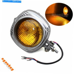 N[p[c JX^`bp[̃n[[c[OJX^`bp[̂߂̃I[goCBe[WwbhCgwbhvN Motorcycle Vintage Headlight Headlamp Chrome For Harley Tou
