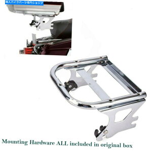 �N���[���p�[�c Chrome Dickable 2-Up Tour Pak Mounting Lughge Rack for Harley Flhr Fltr 97-08 Chrome Detachable 2-up Tour Pak Mounting Luggage Rack For Harley FLHR FLTR 97-08�y���s�A���i�z
