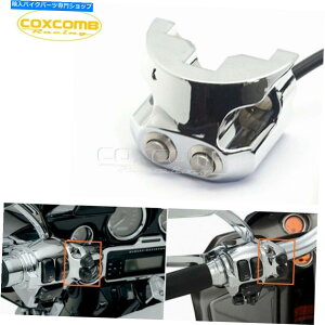 クロームパーツ Harley FXDカフェレーサーボッチ1 "ハンドルバーのためのクロムエアライドスイッチコントローラ Chrome Air Ride Switch Controller For Harley FXD Cafe Racer Bobber 1" Handle Bar