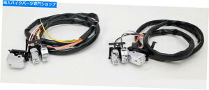 �N���[���p�[�c �J���[�R�[�h52 "Wire Fits Harley 2000-2006���f���̃n���h���o�[�N�����X�C�b�` Handlebar chrome switches with color code 52" wire fits Harley 2000-2006 models