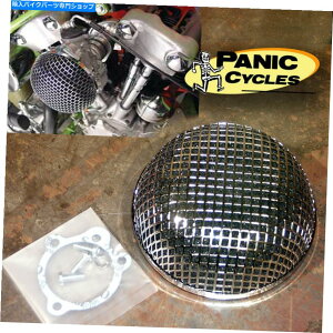 N[p[c RamfloX^C̃bVGAN[i[N[n[[xfBbNXl72-88 FLT XL SS B RAMFLO STYLE MESH AIR CLEANER CHROME HARLEY BENDIX-KEIHIN 72-88 FL FLT XL S&S B