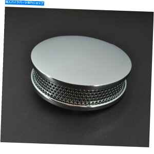 N[p[c Bendix-Keihin Harley Sportster Dyna Softail̂߂̊炩ȃNEhGAN[i[ Smooth Chrome Round Air Cleaner for Bendix-Keihin Harley Sportster Dyna Softail