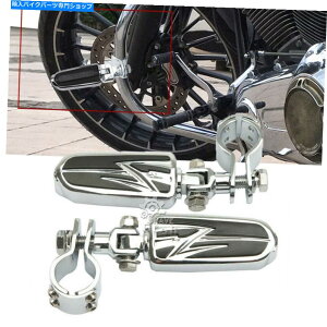 N[p[c Harley Davidson̂߂̃N1-1 / 4 "GWK[hI[goC̍HyȎ̎c Chrome 1-1/4" Engine Guard Motorcycle Highway Pegs Foot Rest For Harley Davidson