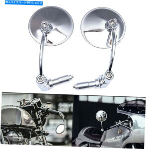 N[p[c I[goC`bp[XN[^[JtF[T[̂߂̃NEhTCu~[o[Gh Chrome Round Rearview Mirrors Bar End for Motorcycle Chopper Scooter Cafe Racer