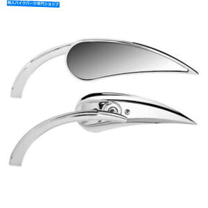 クロームパーツ Arlen Ness - 13-411 - マイクロダイキャストラスティアドロップミラー、右 - クロム Arlen Ness - 13-411 - Micro Die-Cast Rad II Teardrop Mirror, Right - Chrome