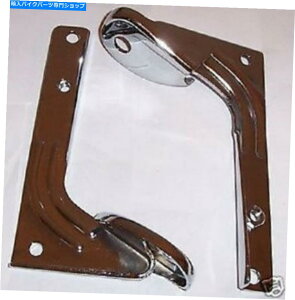 N[p[c n[[teBX|bgCg}EguPbg61-84NVi Harley FL Spotlight Mounting brackets Late 61-84 Chrome new