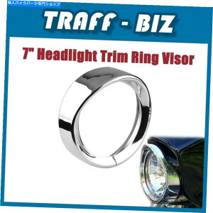 N[p[c Chrome 7 ''wbhCgoCU[Jo[gOtBbgCVO DYNA FLHTC Chrome 7'' Headlight Visor Cover Trim Ring Fit For Harley Touring CVO Dyna FLHTC