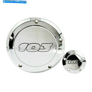 N[p[c Harley Dyna 99-17Susfail̂߂Chrome 103_[r[Jo[^C}[^C~OJo[tBbg Chrome 103 Derby Cover & Timer Timing Cover Fit For Harley Dyna 99-17 Softail
