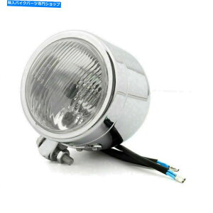 N[p[c 1{NI[goC̓ñwbhCg̃JX^tgCgv`bp[ 1x Chrome Motorcycle Passing Fog Headlight Custom Front Light Lamp Chopper