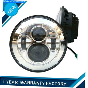 N[p[c 7 "Xg[gOCh\tgflhx fld̓ȃN̂߂LEDvWFN^[̃wbhCg 7" LED Projector Headlight for Street Glide Softail FLHX FLD Clear Chrome