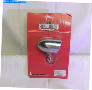 N[p[c V[N16-108~jeۃ}[J[Cgw /oCU[~OtBjbV SHOW CHROME #16-108 MINI BULLET MARKER LIGHT W/VISOR MILLED FINISH